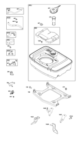 Fuel Supply Group Diagram and Parts List for 356442-0667-F1 200000 - 399999 Briggs and Stratton Engine